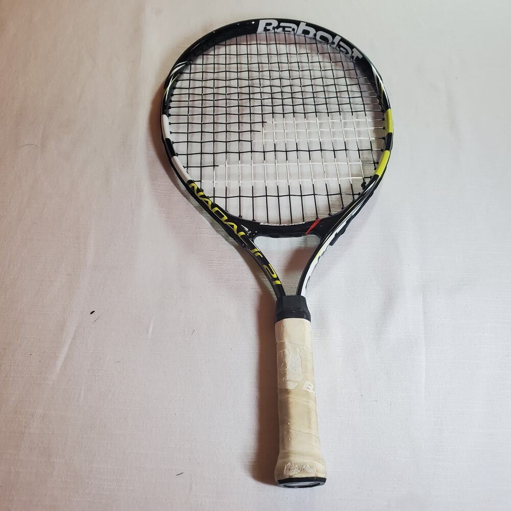 Babolat Nadal Jr 21 Junior Tennis Racquet 21" Yellow Black Aluminum Racket Used